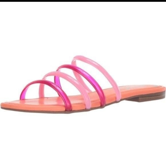 Circus by Sam Edelman Shoes - Circus by Sam Edelman Bowe Slide Sandal Pink Orange -7
